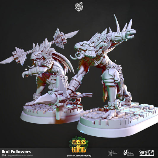 Figurine Guerrier Maya Cast N Play Impression 3D