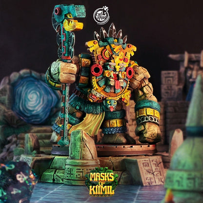 Figurine Golem de pierre Maya Cast N Play Impression 3D