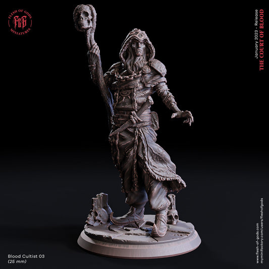 Figurine JDR Cultiste de SANG 03 Flesh Of Gods Impression 3D