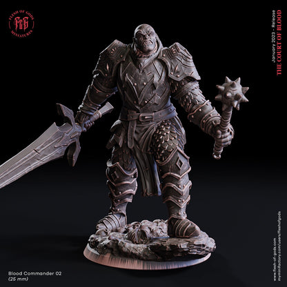 Figurine Commandant Sanguinaire 01 et 02 Flesh Of Gods Impression 3D