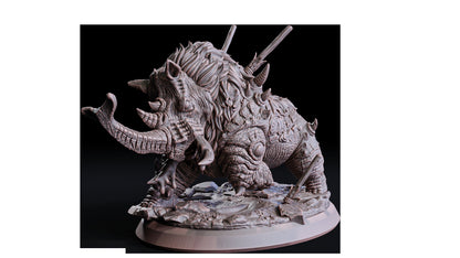 Figurine JDR rhinocéros Flesh Of Gods Impression 3D