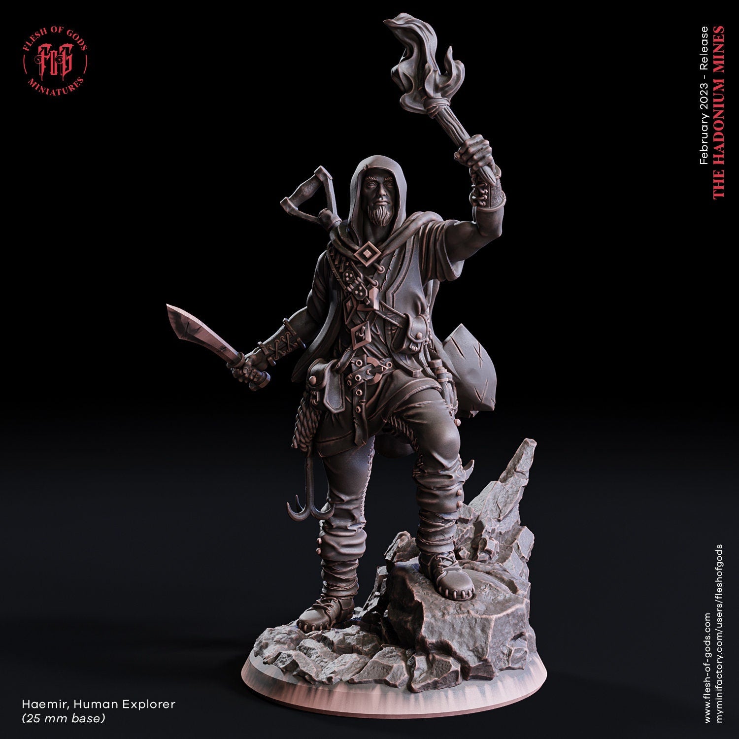 Figurine Miniature explorateurs 1 & 2 Flesh Of Gods Impression 3D