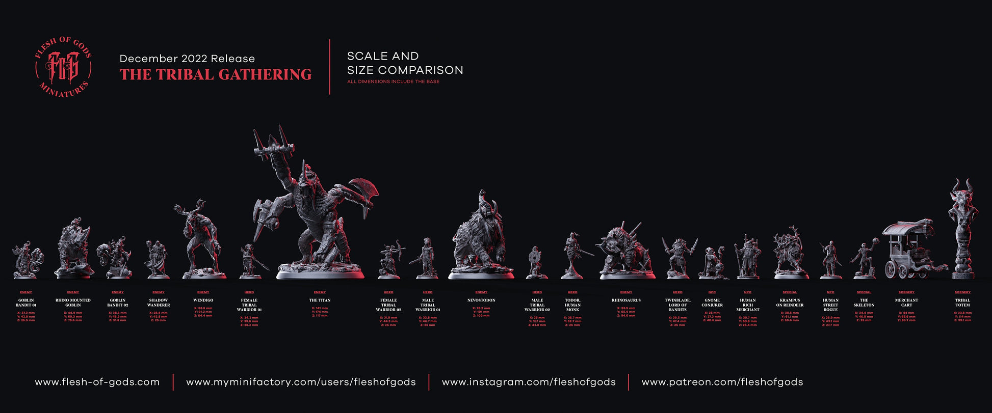 Figurine JDR Titan Flesh of Gods Impression 3D