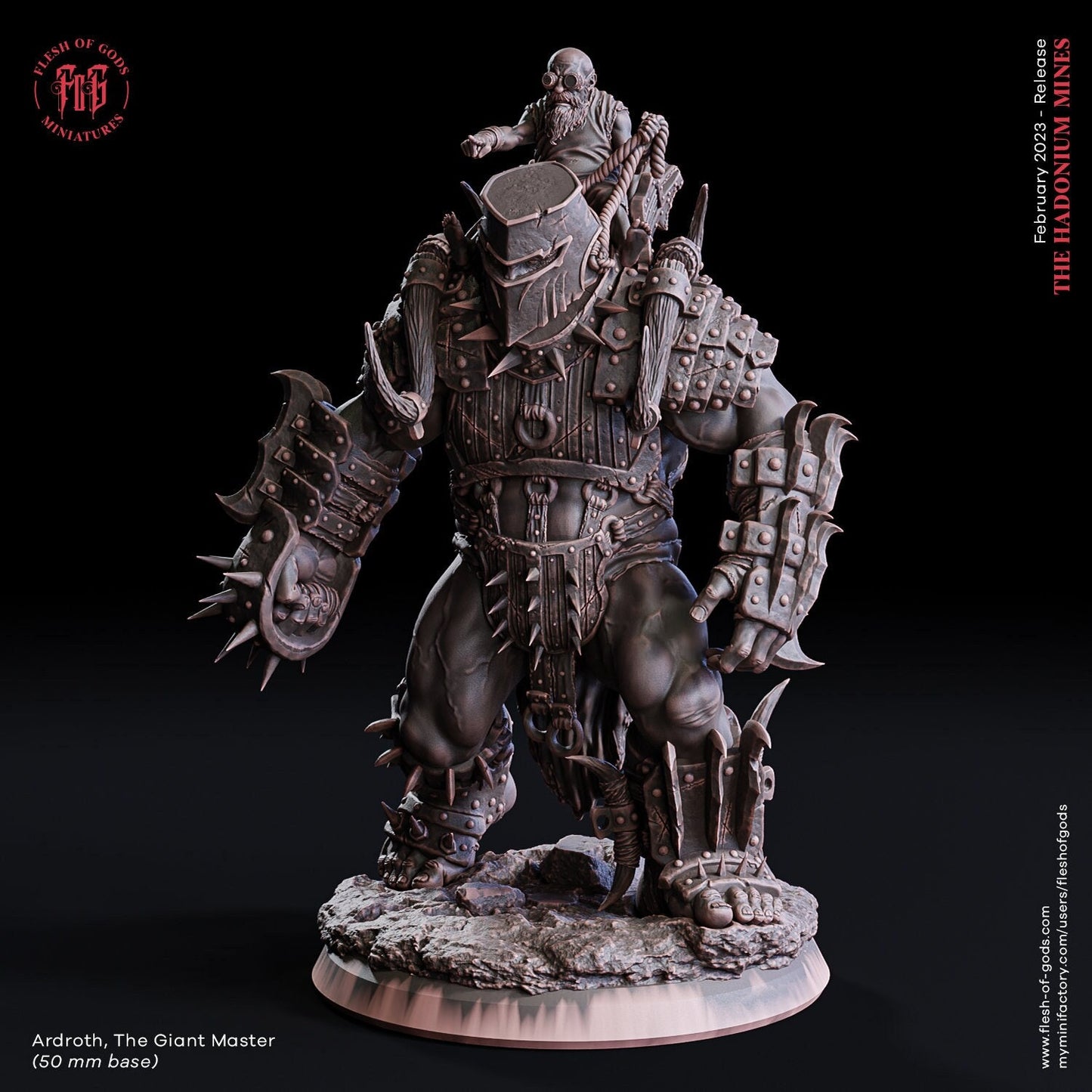 Figurine jdr Maitre des geants Flesh OF Gods Impression 3D