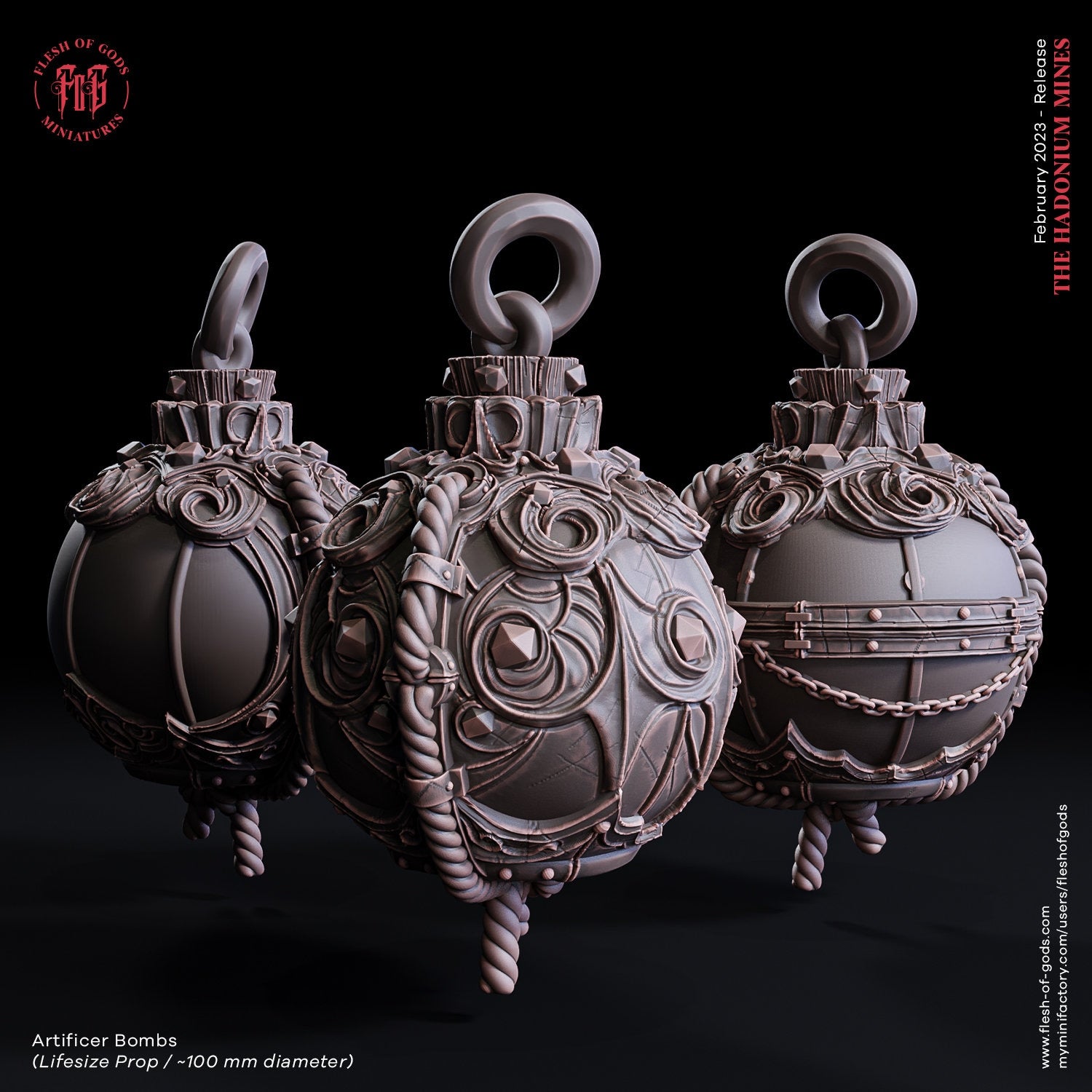 Figurine Bombe Artificier Flesh Of Gods Impression 3D