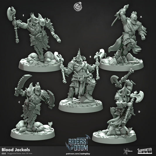 Figurine jdr Barbare Sanglant Cast N Play Impression 3D
