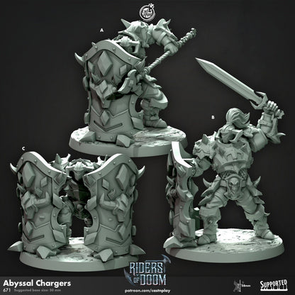 Figurine JDR Chevalier abyssal Cast N Play Impression 3D