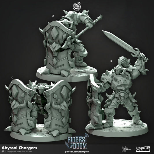 Figurine JDR Chevalier abyssal Cast N Play Impression 3D