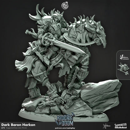 Figurine JDR Barron Noir Cast N Play Impression 3D