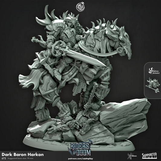 Figurine JDR Barron Noir Cast N Play Impression 3D