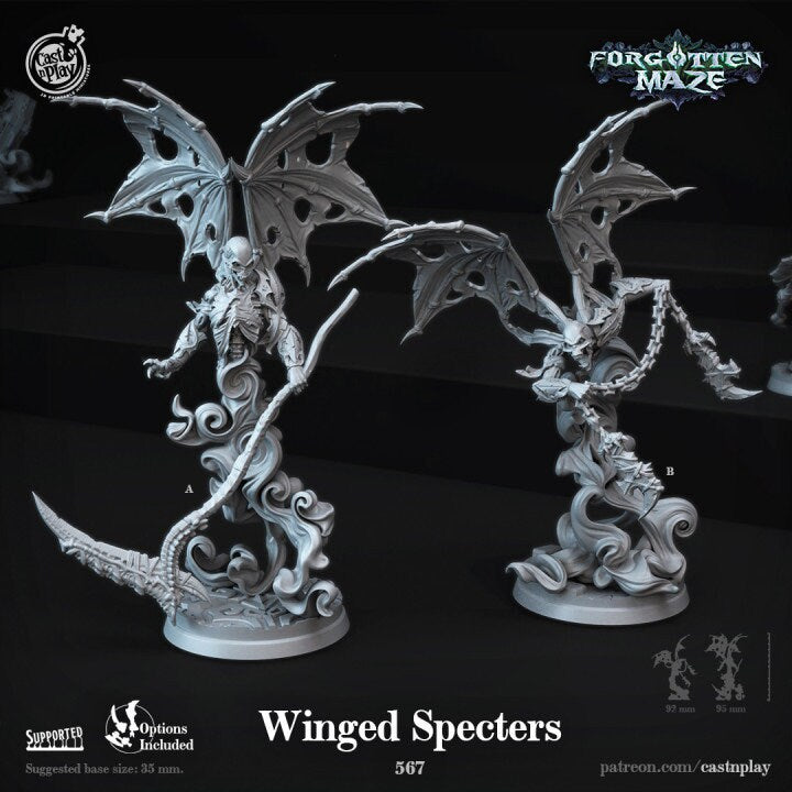 Figurine JDR Spectres ailés Cast'N Play Impression 3D