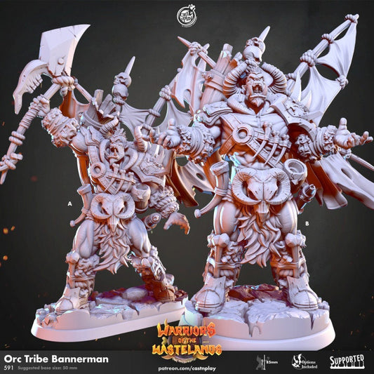 Figurine Orc Porte-Banniere Cast N Play Impression 3D