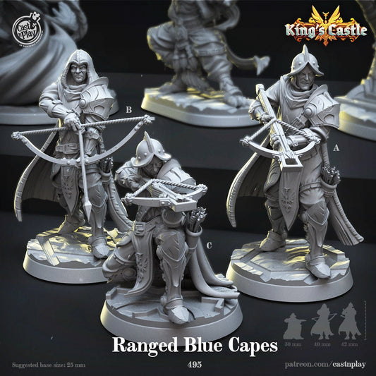Figurine JDR Garde a cape bleu Cast N Play Impression 3D