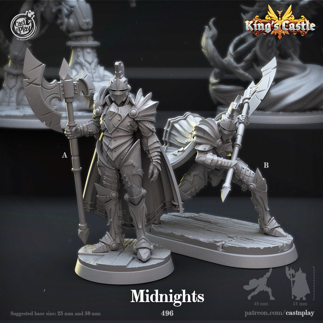 Figurine JDR Chevalier 1 Cast N Play Impression 3D