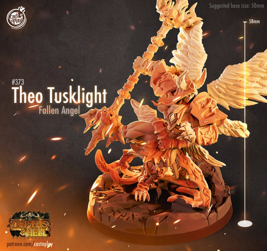 Figurine JDR Ange Déchu Cast N Play Impression 3D