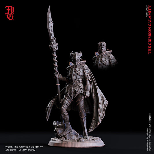 Figurine JDR Chevalier Lancier Flesh Of Gods Impression 3D