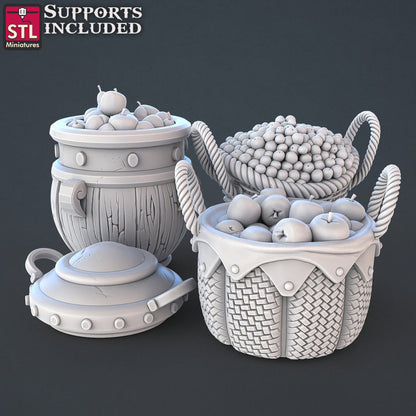 Figurine JDR Vendeur de fruit Pack Impression 3D