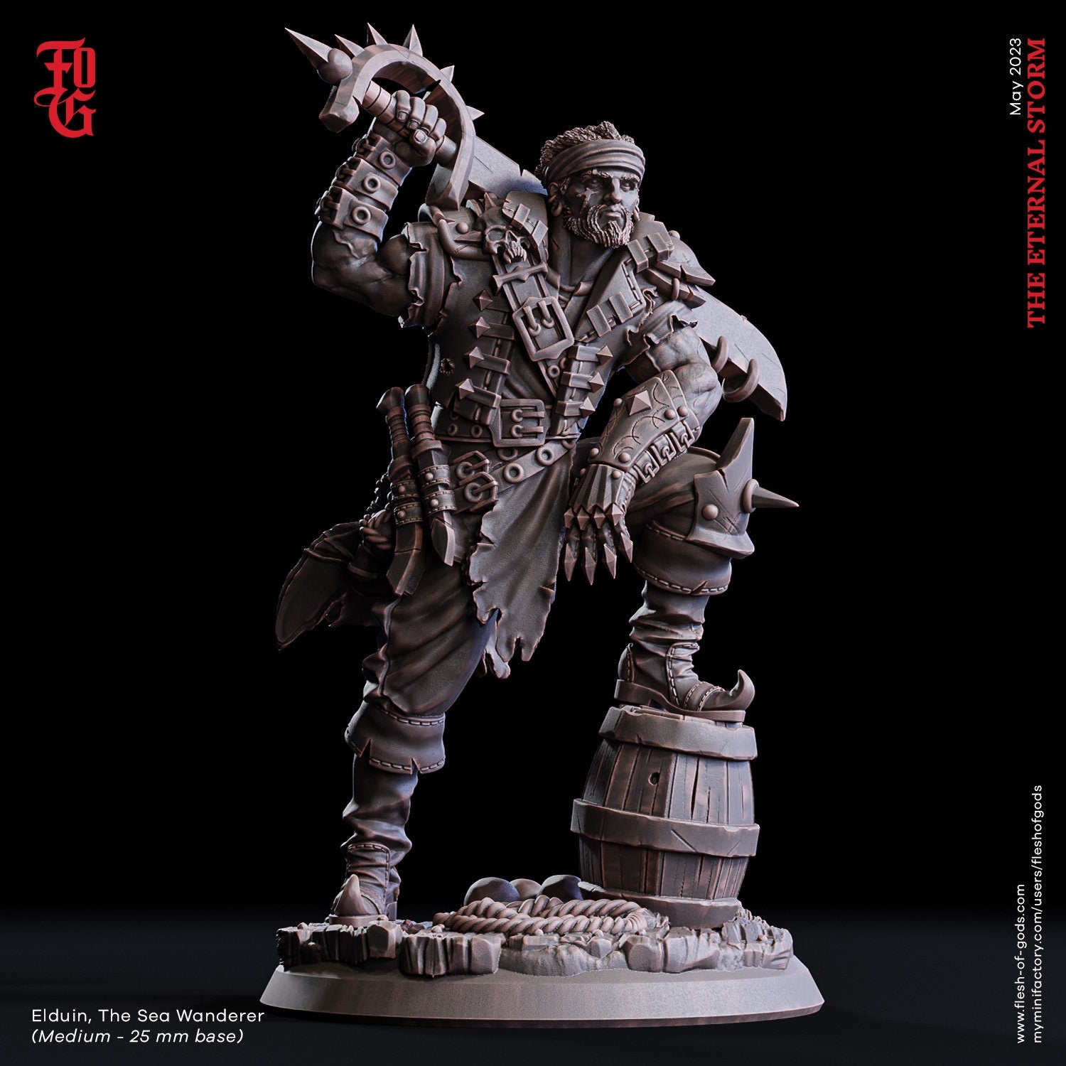 Figurine Heros Pirates Flesh Of Gods Impression 3D