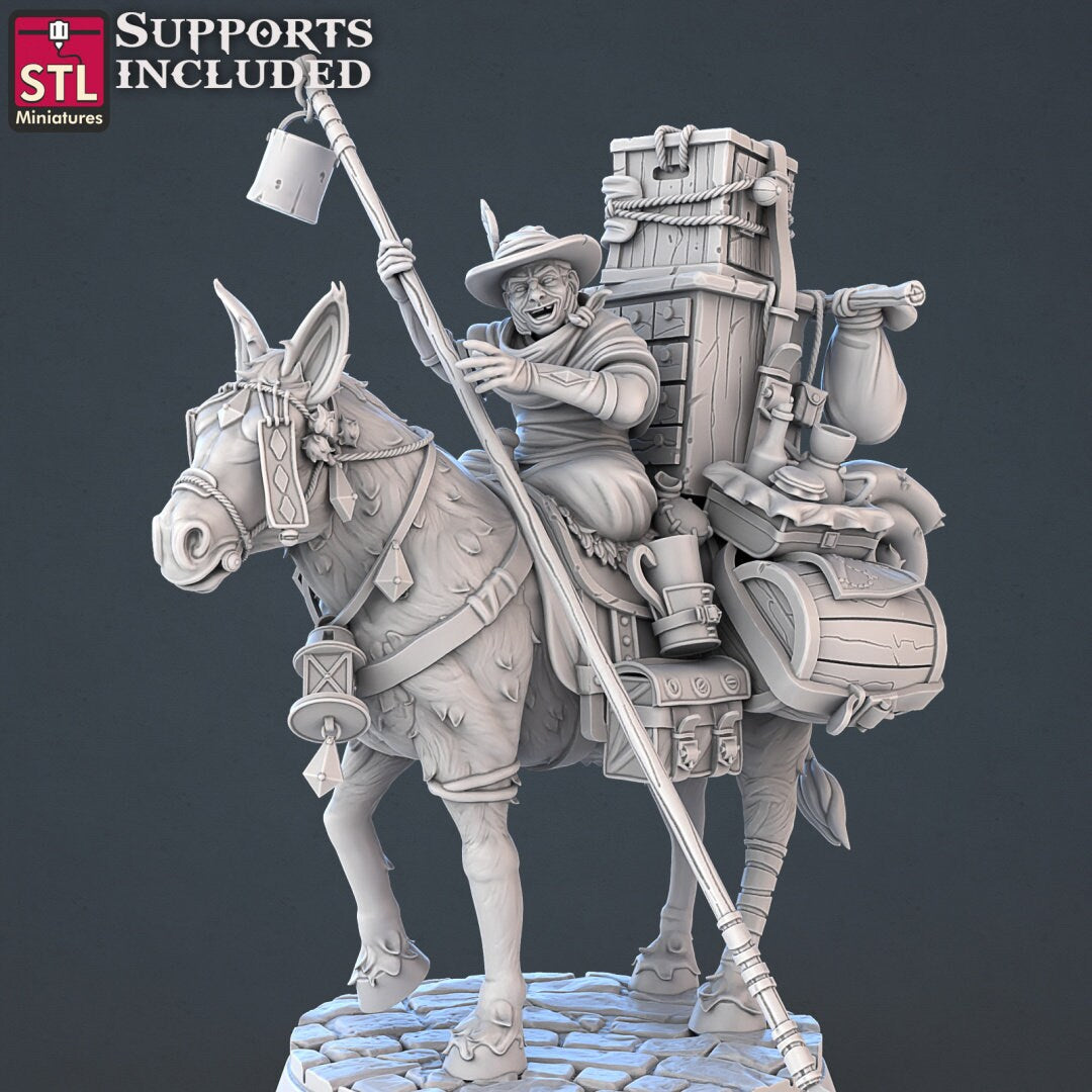 Figurine JDR Vendeur de fruit Pack Impression 3D