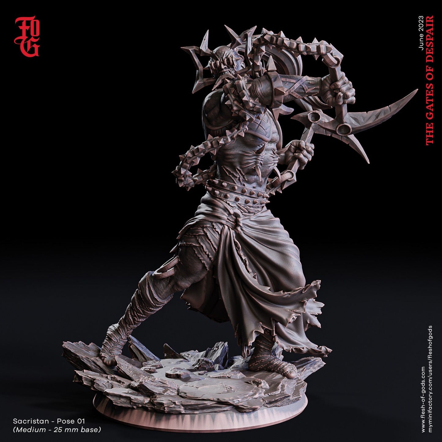 Figurine JDR Ennemis PACK 02 Flesh Of Gods Impression 3D