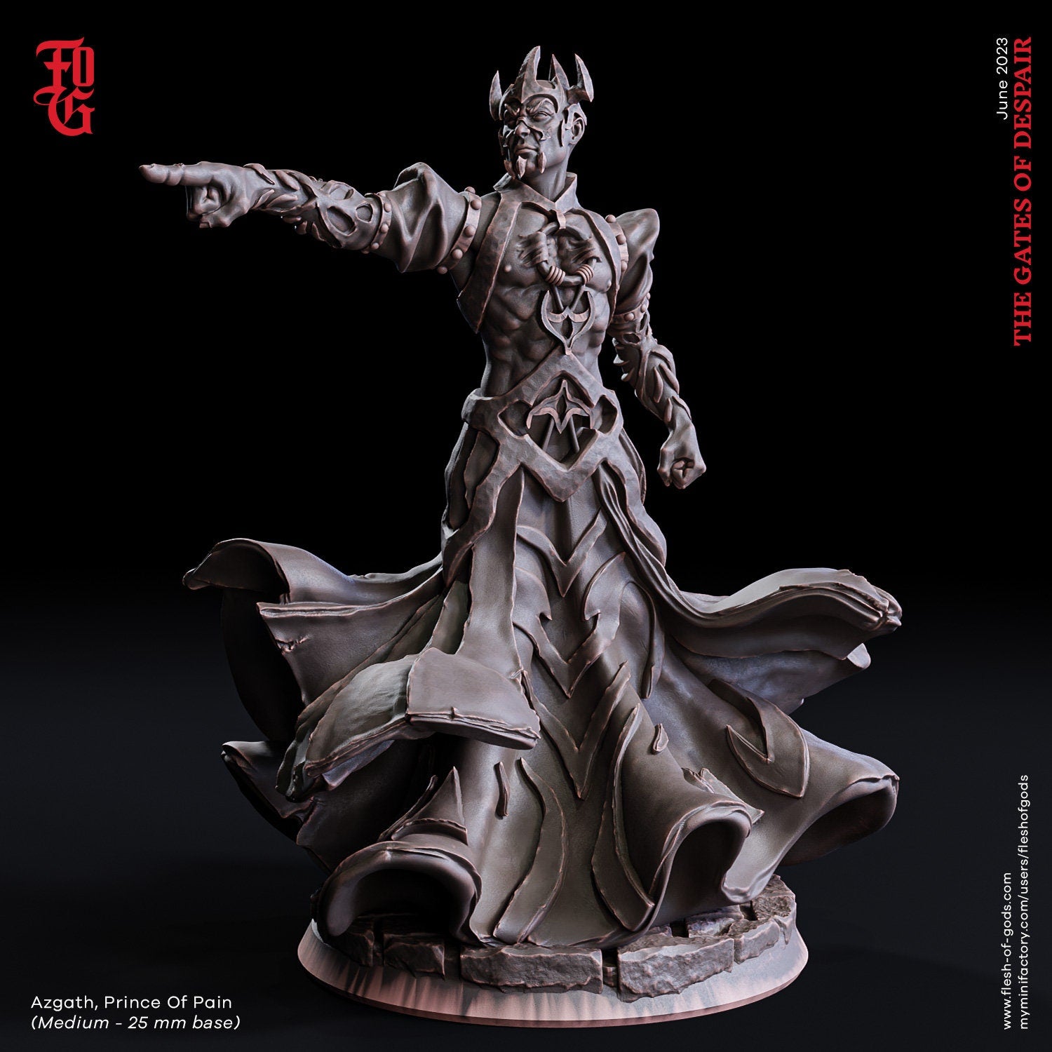 Figurine JDR Ennemis PACK 02 Flesh Of Gods Impression 3D