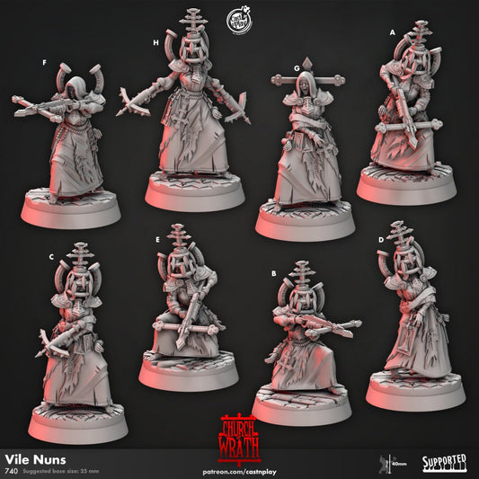 Figurine JDR Cultiste Nones PACK Cast N Play Impression 3D