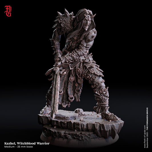 Figurine JDR Guerrier Occultiste Flesh Of Gods Impression 3D