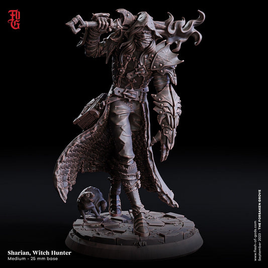Figurine JDR Rodeur Chasseur de Monstre Flesh Of Gods Impression 3D