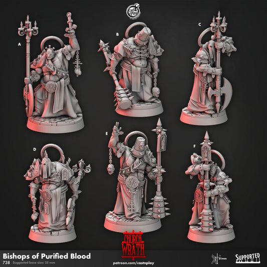 Figurine JDR Cultiste évêques Pack Cast N Play Impression 3D