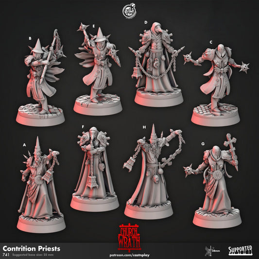 Figurine JDR Cultiste Prêtre PACK Impression 3D