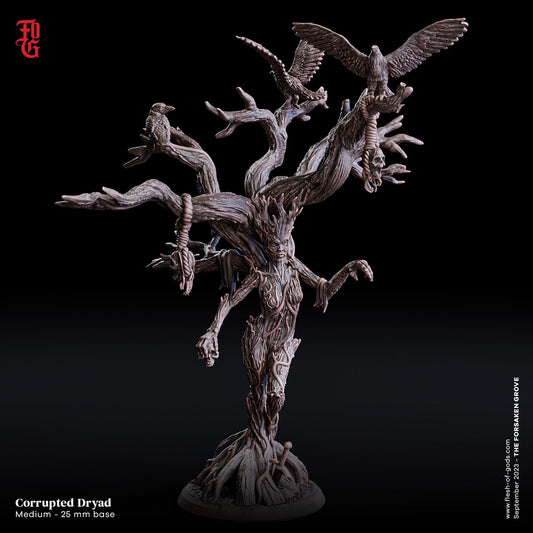 Figurine JDR Dryade Corrompu Flesh Of Gods Impression 3D