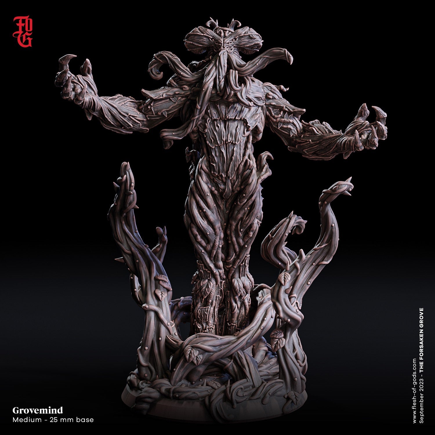Figurine JDR Flagelleur mental Flesh Of Gods Impression 3D