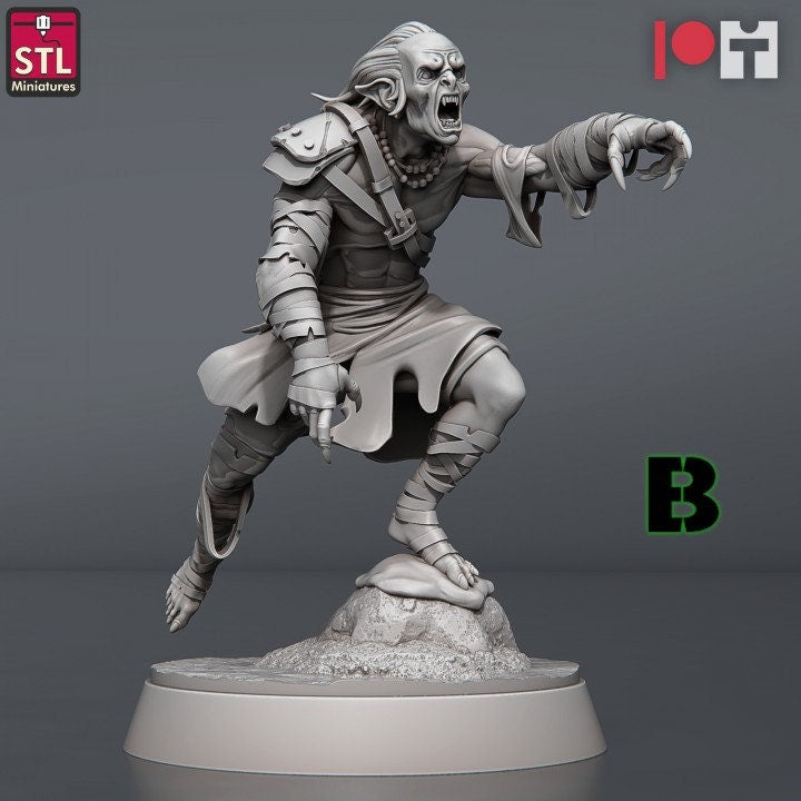 Figurine JDR Goules PACK STL Miniatures Impression 3D