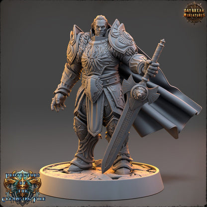 Figurine JDR Guerrier 02 Daybreak Miniatures Impression 3D