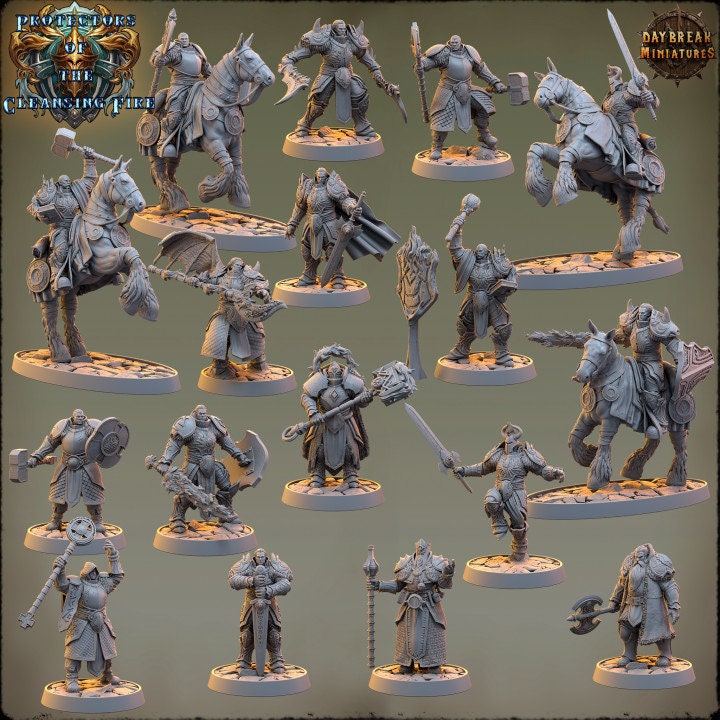 Figurine JDR Guerrier 07 Daybreak Miniatures Impression 3D