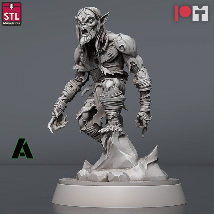 Figurine JDR Goules PACK STL Miniatures Impression 3D