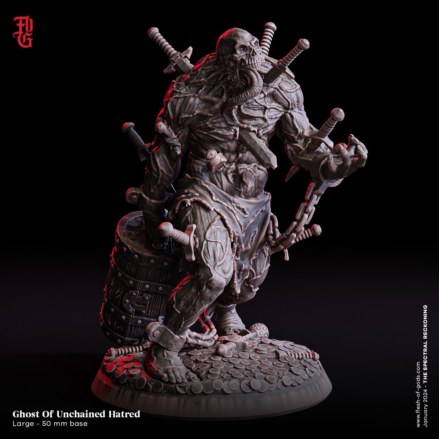 Figurine Horreur zombie Flesh of Gods