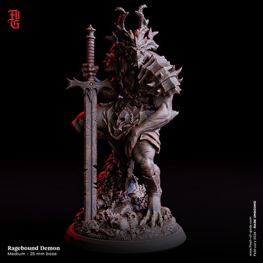 Figurine JDR Démon Enrager Flesh Of Gods Impression 3D