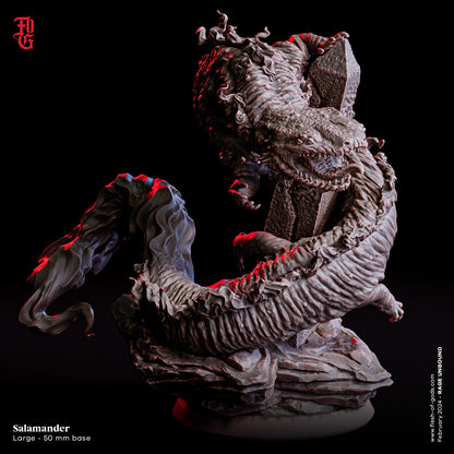 Figurine JDR Salamande Flesh Of Gods Impression 3D