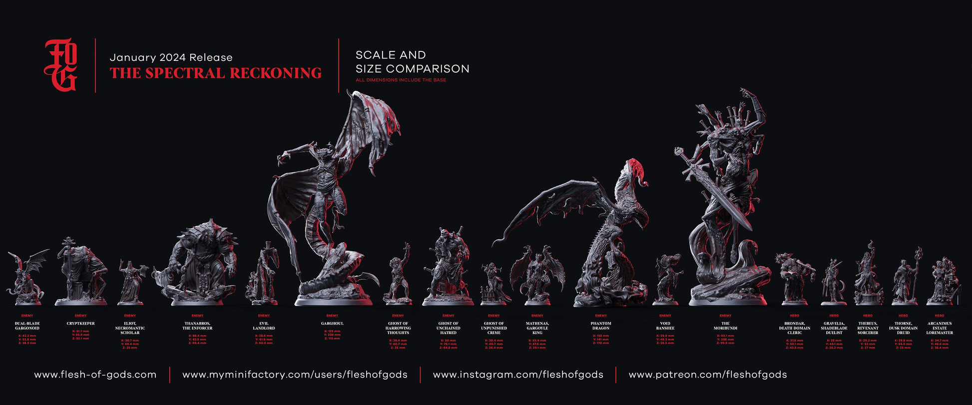 Figurine Prisonnière fantome Flesh of Gods