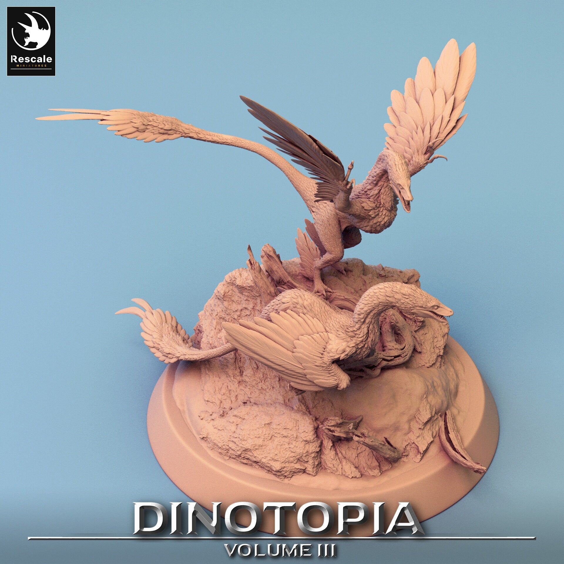 Figurine JDR Pack Vélociraptor Rescale Miniatures Impression 3D