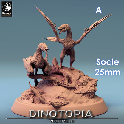 Figurine JDR Pack Vélociraptor Rescale Miniatures Impression 3D