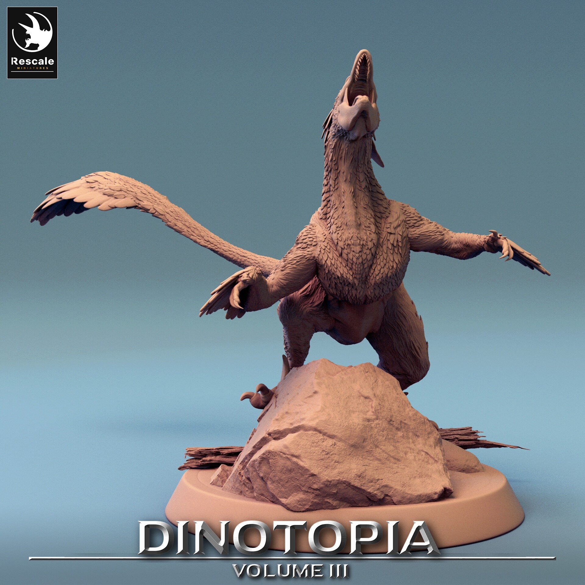 Figurine JDR Wargame Pyroraptors Pack Rescale Miniatures Impression 3D