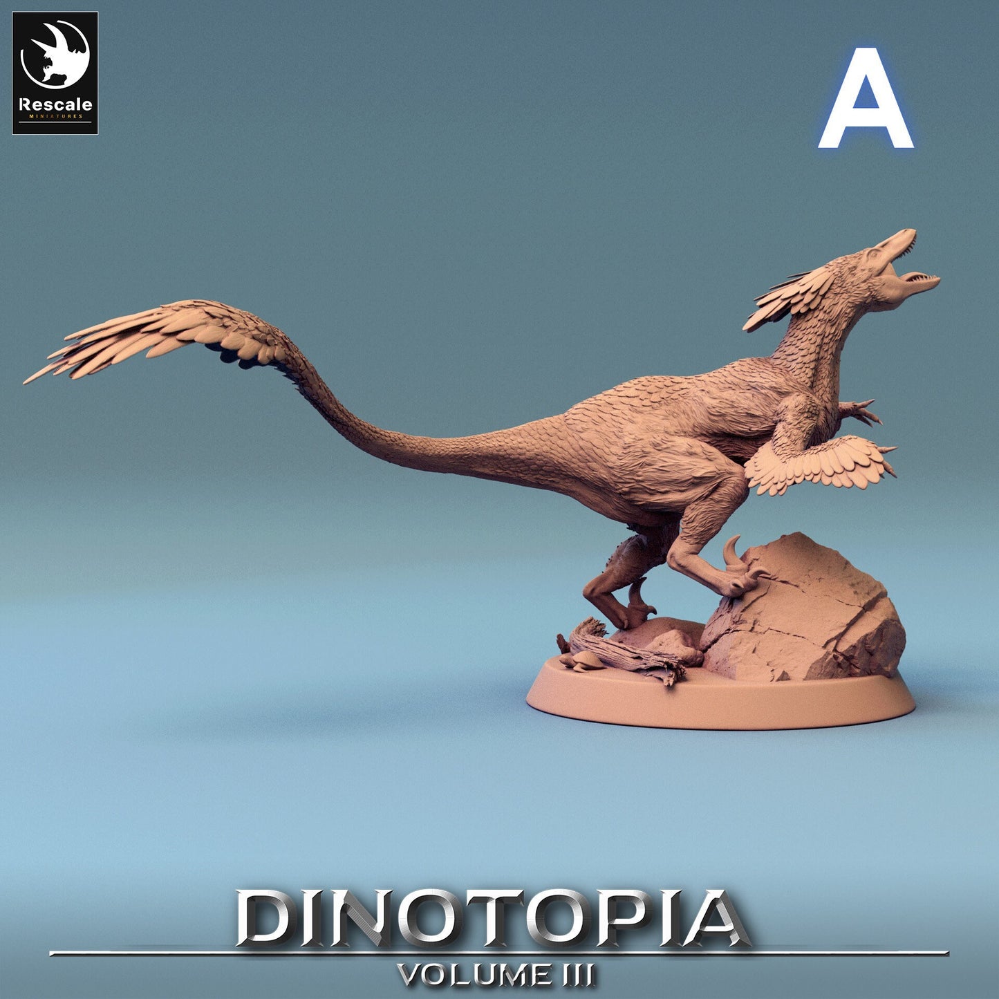 Figurine JDR Wargame Pyroraptors Pack Rescale Miniatures Impression 3D
