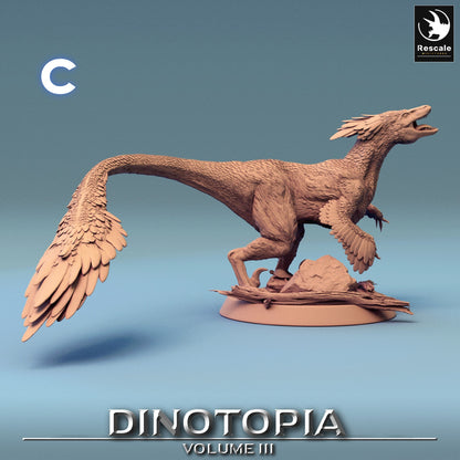 Figurine JDR Wargame Pyroraptors Pack Rescale Miniatures Impression 3D