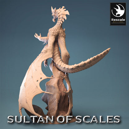 Figurine JDR Dragon Bleu Légendaire Rescale Miniatures Impression 3D