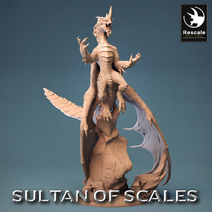 Figurine JDR Dragon Bleu Légendaire Rescale Miniatures Impression 3D