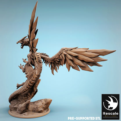 Figurine JDR Dragon d'Acier Adulte Rescale Miniatures Impression 3D
