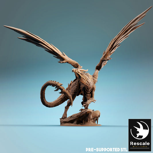 Figurine JDR Dragon d'Acier Ancien Rescale Miniatures Impression 3D