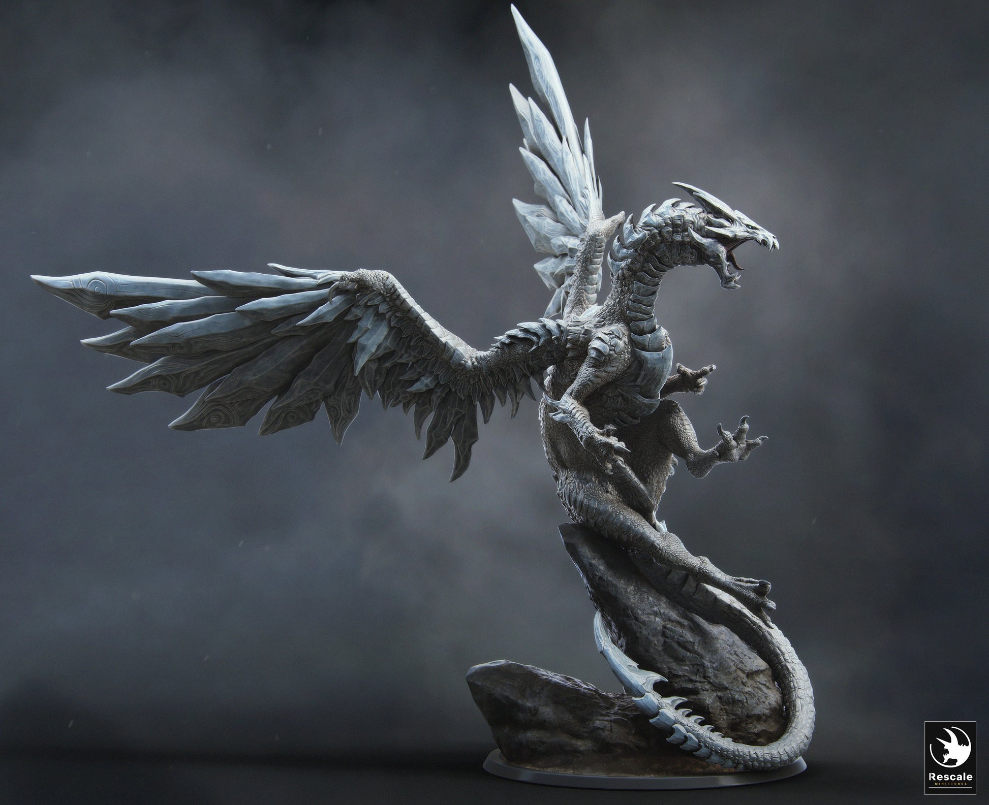 Figurine JDR Dragon d'Acier Ancien Rescale Miniatures Impression 3D
